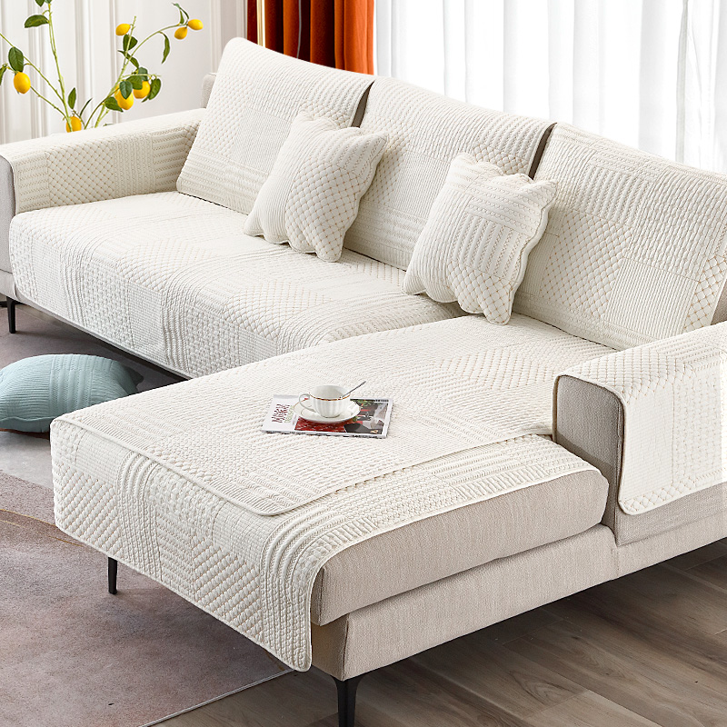 沙发垫纯棉四季布艺简约现代坐垫通用盖布北欧皮防滑沙发套罩座垫