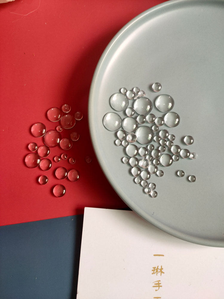 一琳手工 水晶玻璃贴片4-12mm水滴半球玻璃珠diy发饰配件装饰材料