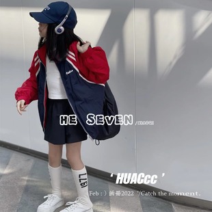 特价秋冬波拉bora韩版童装儿童男女中大童拼色夹棉外套夹克亲子