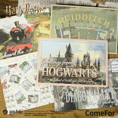 ComeFor哈利·波特明信片邮票