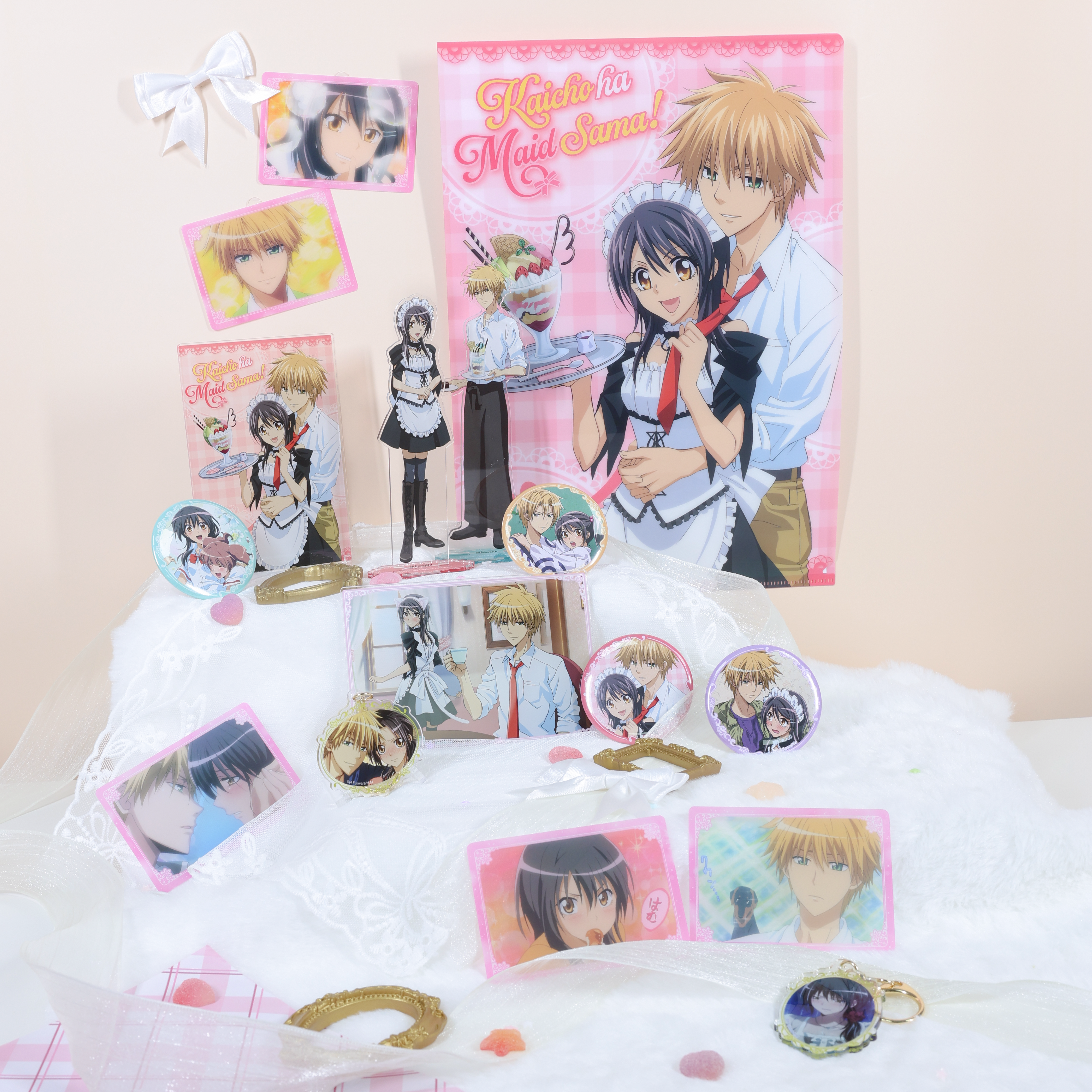 【现货日谷】会长是女仆大人徽章立牌 透卡挂件 文件夹