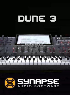 沙丘合成器Synapse DUNE3扩展100套全新电音制作音色插件Win/MAC