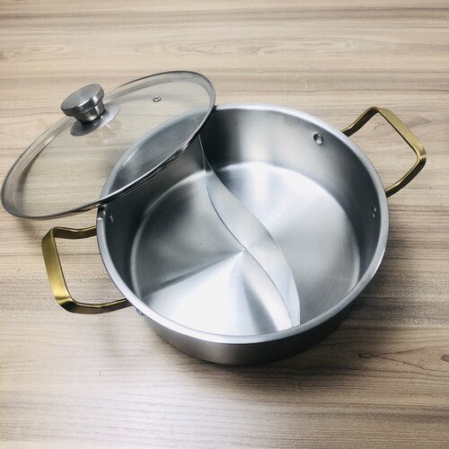 304食品级不锈钢单底二层蒸锅