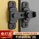 免打孔对开柜门锁柜门安全锁扣卡扣式 固定锁扣搭扣移门家用防盗锁