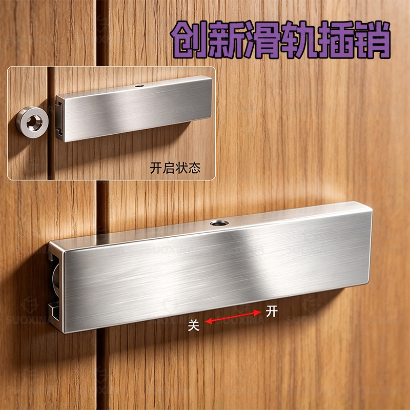 格玛斯铝合金加厚明插销防盗门
