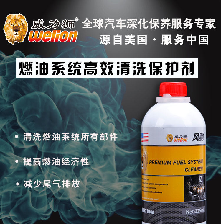美国原装正品威力狮 燃油系统快速清洗剂61510喷油嘴油路积碳清洗