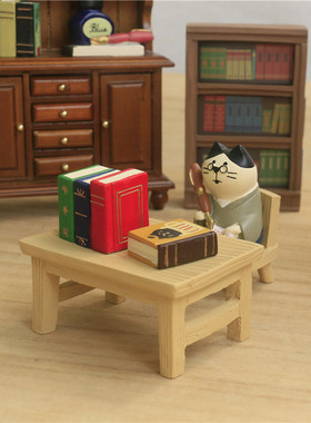 日式猫咪创意书房摆件