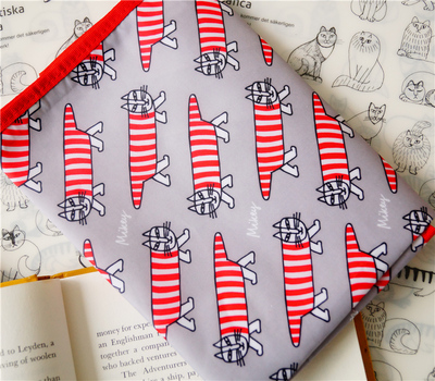 猫部杂货日单餐垫条纹猫咪