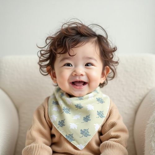 婴儿三角巾纯棉新生宝宝口水巾男女童围巾公主围嘴兜春夏围脖a类