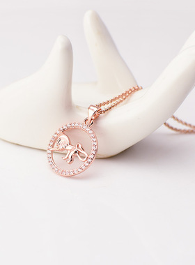 狮子座项链十二星座星宿元素饰品 欧美外贸直供