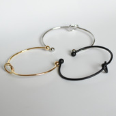 韩版 简约打结铁丝手镯开口爱心手链小商品市场义乌 时尚