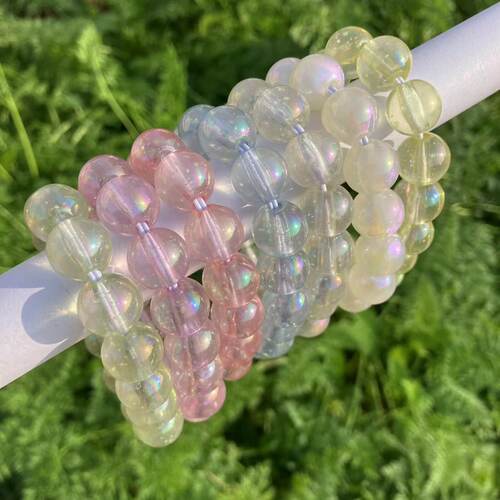 新夜光珠子手环个性创意串珠手串IDIY发光珠子手链现货亚马逊