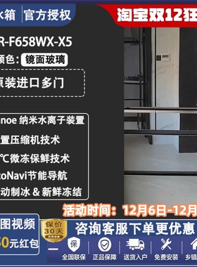 Panasonic/松下NR-F658WX/F673WX/F601/509日本进口变频多门冰箱