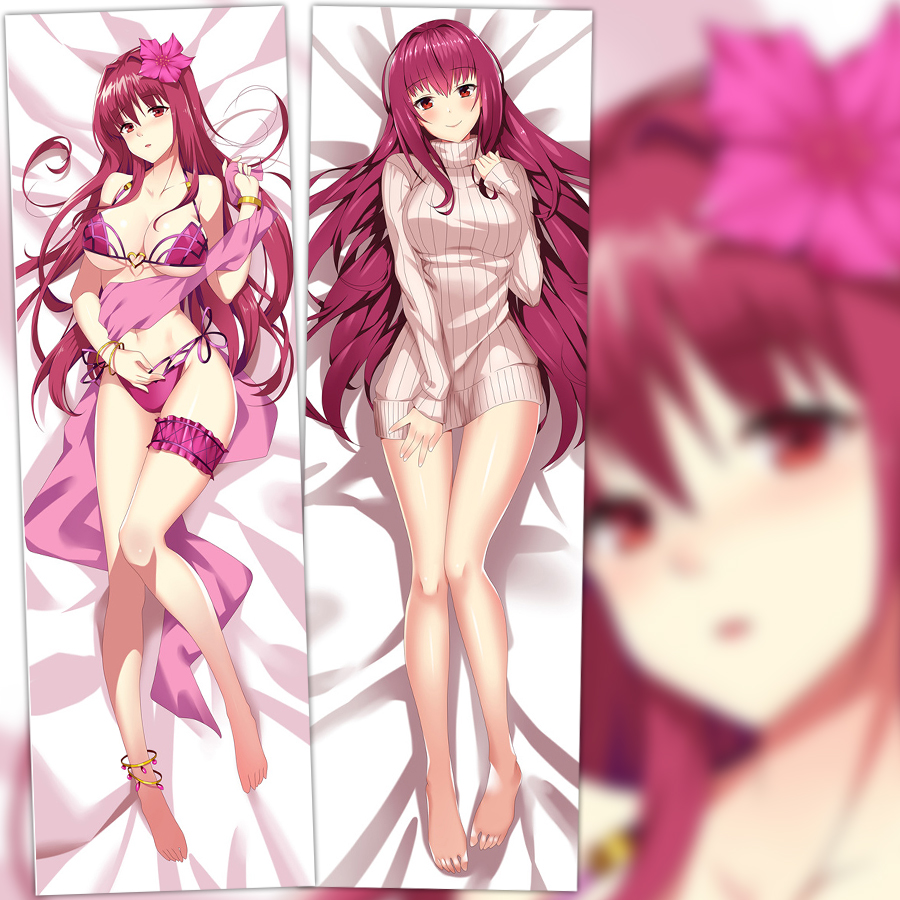 Fate Grand Order 斯卡哈 毛衣师匠 动漫双层等身抱枕 2wt抱枕套