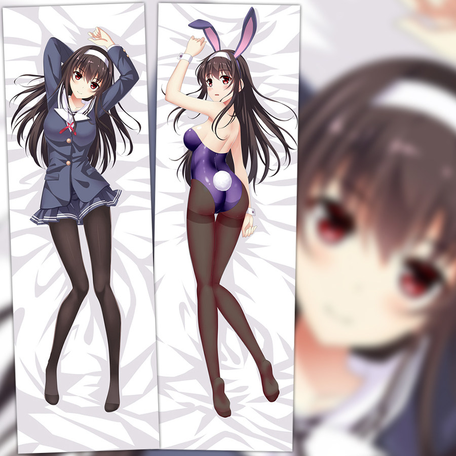 路人女主的养成方法 霞之丘诗羽 学姐 兔女郎 2wt动漫等身抱枕套