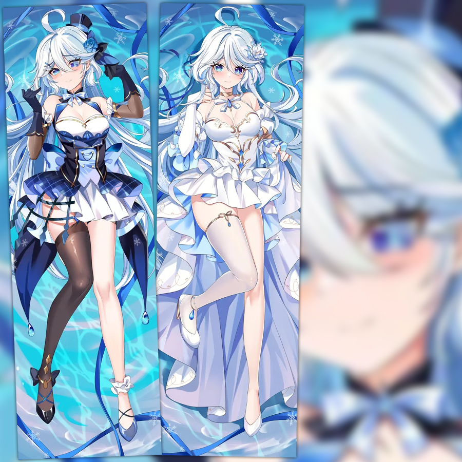 原神水神 芙宁娜 芙芙 等身抱枕套周边二次元抱枕靠枕 来图定制