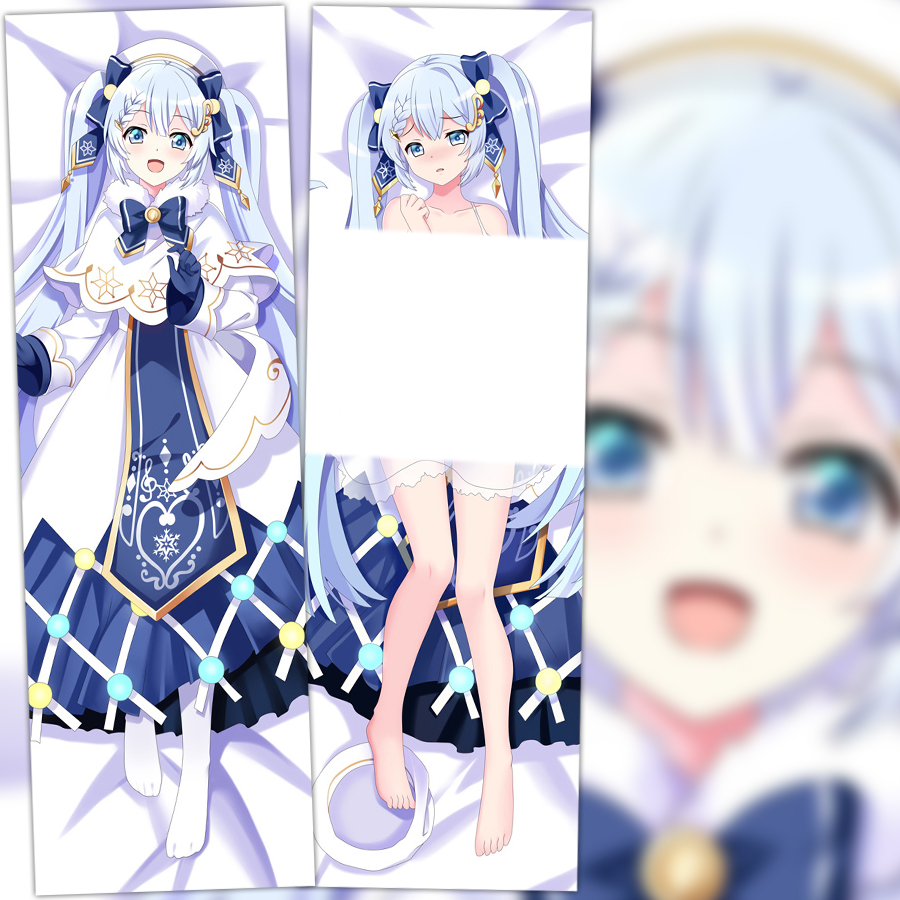 雪初音2021初音未来动漫等身抱枕套V家周边二次元宅男生日礼物DIY