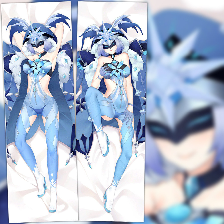 原创 原神 冰莹术士 动漫双层等身抱枕 二次元周边2wt抱枕套 定制