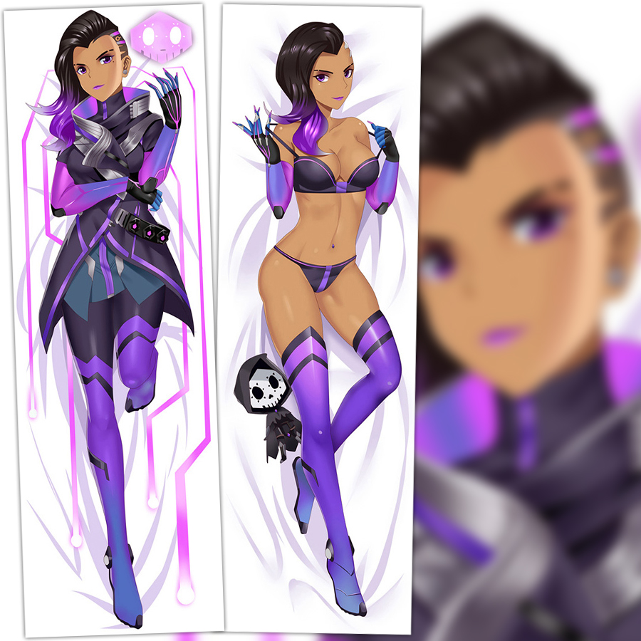 守望先锋 黑影等身抱枕 diy来图定制游戏动漫周边成人长条靠枕