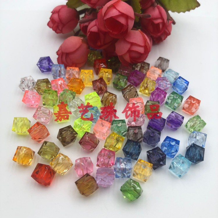 亚克力方角珠diy串珠纸巾盒材料