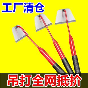 新型除草专用锄头锰钢一体万用小型军功精钢农村特厚老式农用锄头