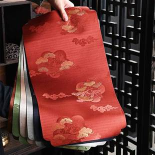 云松织锦茶布禅意茶桌布茶席日式茶道茶垫布小茶席棉麻茶垫茶盘垫