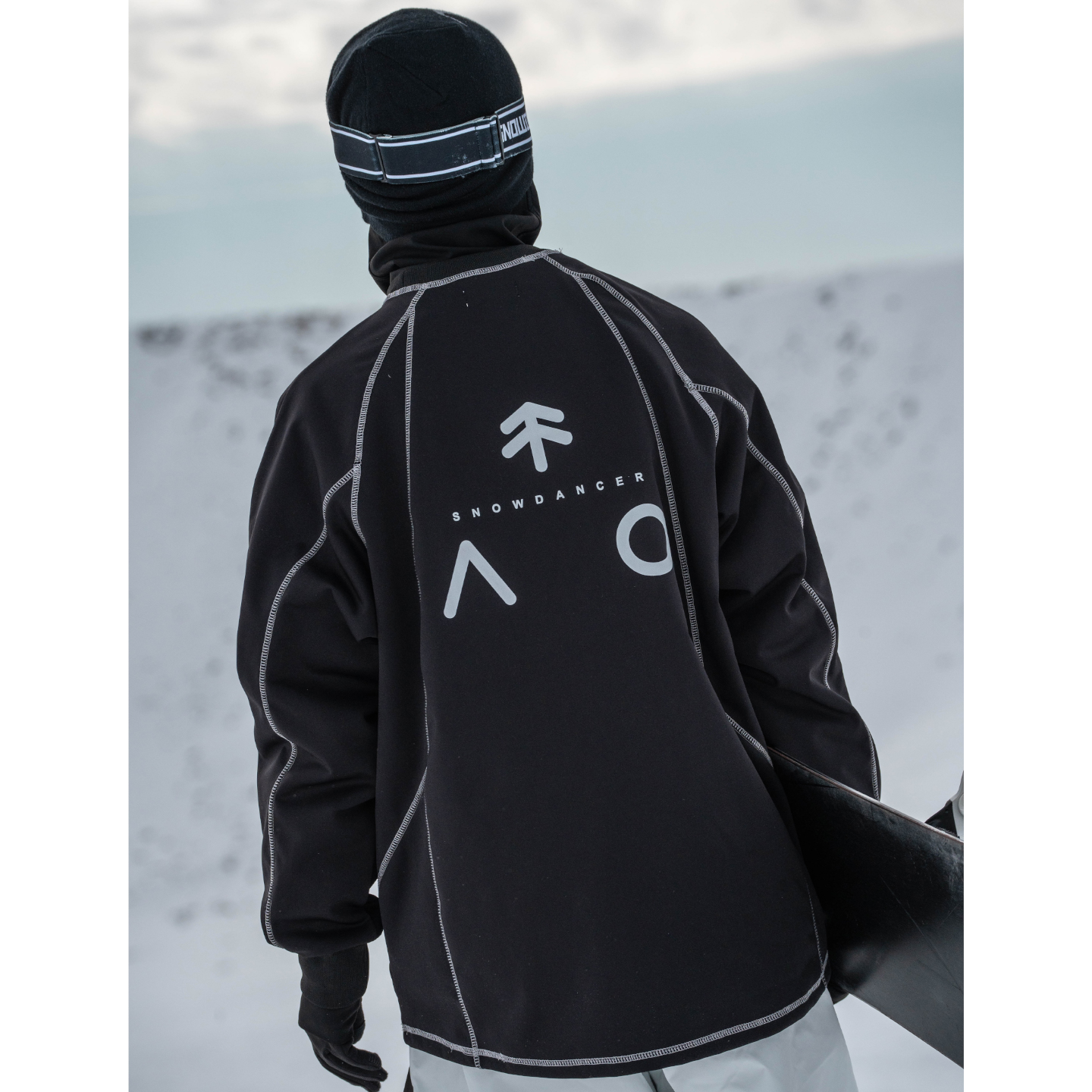 雪否 哈苏线单板滑雪防水over size宽松加绒百搭男女室内滑雪卫衣