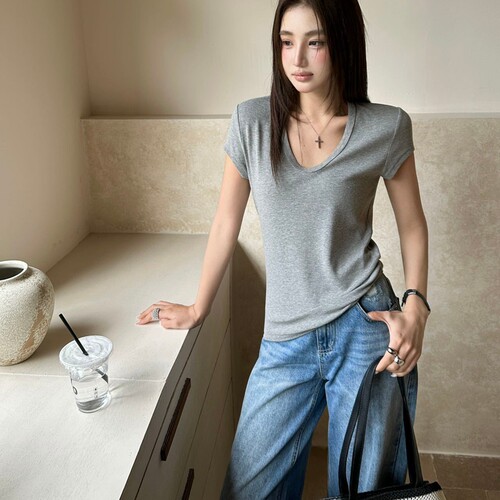 短袖韩版薄款棉女