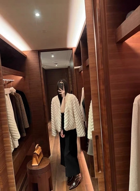 摩登MDENG冬季2025年新款高级感韩版气质皮草仿水貂毛短外套73666