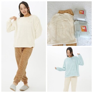 羊羔绒睡衣女保暖珊瑚绒长袖 包邮 长裤 休闲 套装 外贸日单tutu冬季