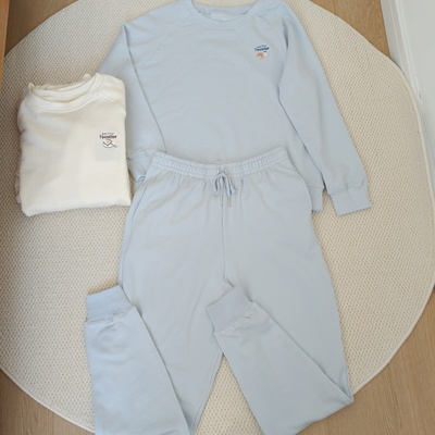 女士针织棉混纺柔软舒适家居服