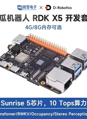 D-Robotics RDK X5开发套件 4G/8G内存 10TOPs等效算力八核处理器