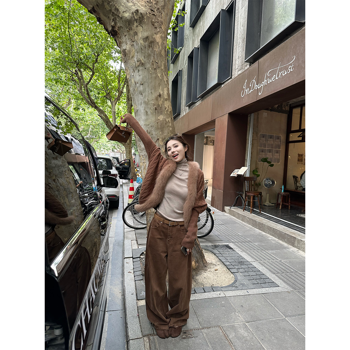 NanaByNana【旧金山日落】复古洗水休闲裤女秋荃棉宽松直筒阔腿裤,女装/女士精品,休闲裤,淘宝优惠券,粉丝福利购,淘宝优惠卷