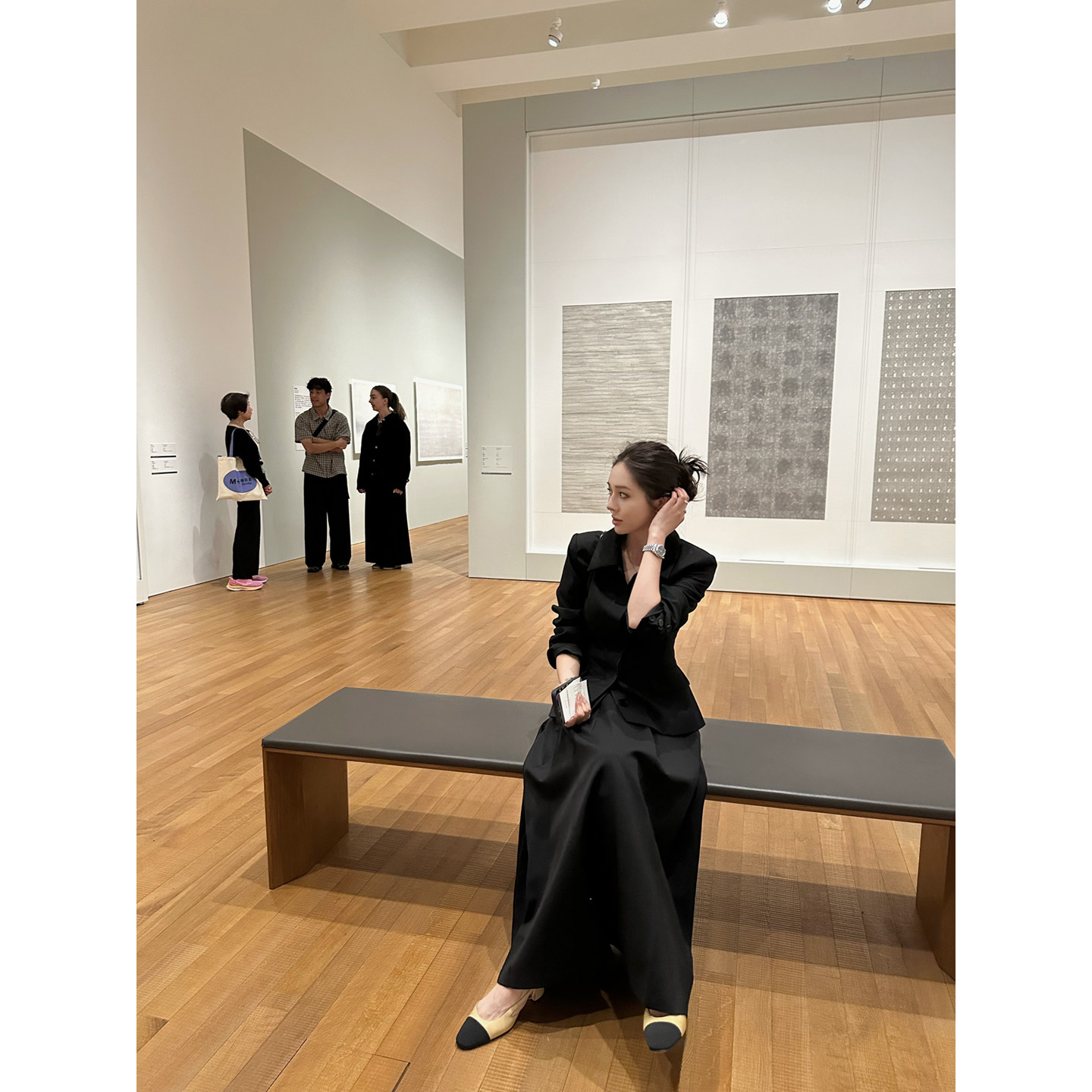 NanaByNana【lady日记】黑色老钱风收腰西装外套女春季百褶半身裙,女装/女士精品,时尚套装,淘宝优惠券,粉丝福利购,淘宝优惠卷