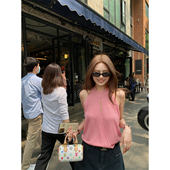 NanaByNana 6折福利 天丝针织吊带背心女夏设计感正反两穿上衣