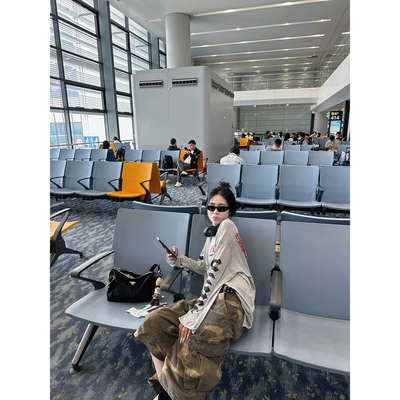 NanaByNana【爆款加色】jennie同款天丝印花长袖T恤女夏防晒罩衫