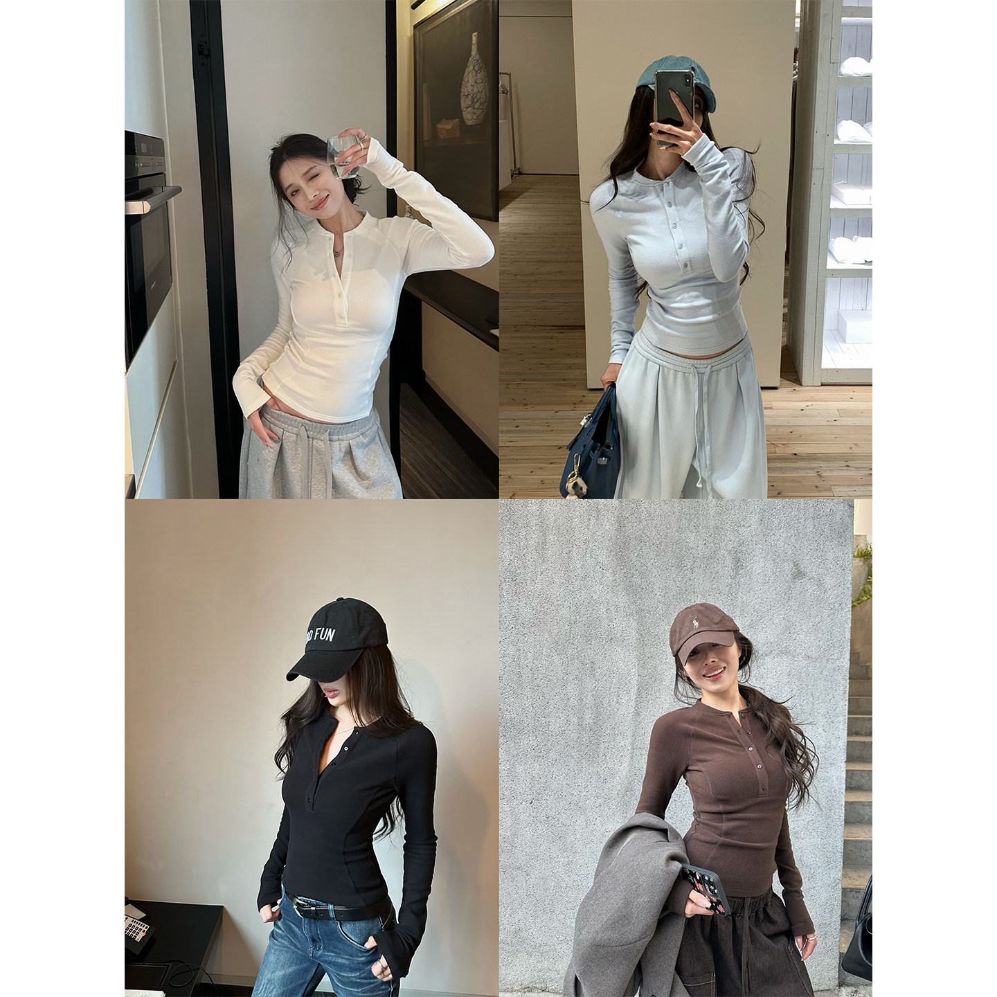 NanaByNana【lu系本命】自发热亨利领德绒打底衫女冬纯色修身T恤,女装/女士精品,T恤,淘宝优惠券,粉丝福利购,淘宝优惠卷