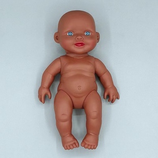 跨境网红仿真非洲黑人肥童娃娃儿童婴儿道具娃娃