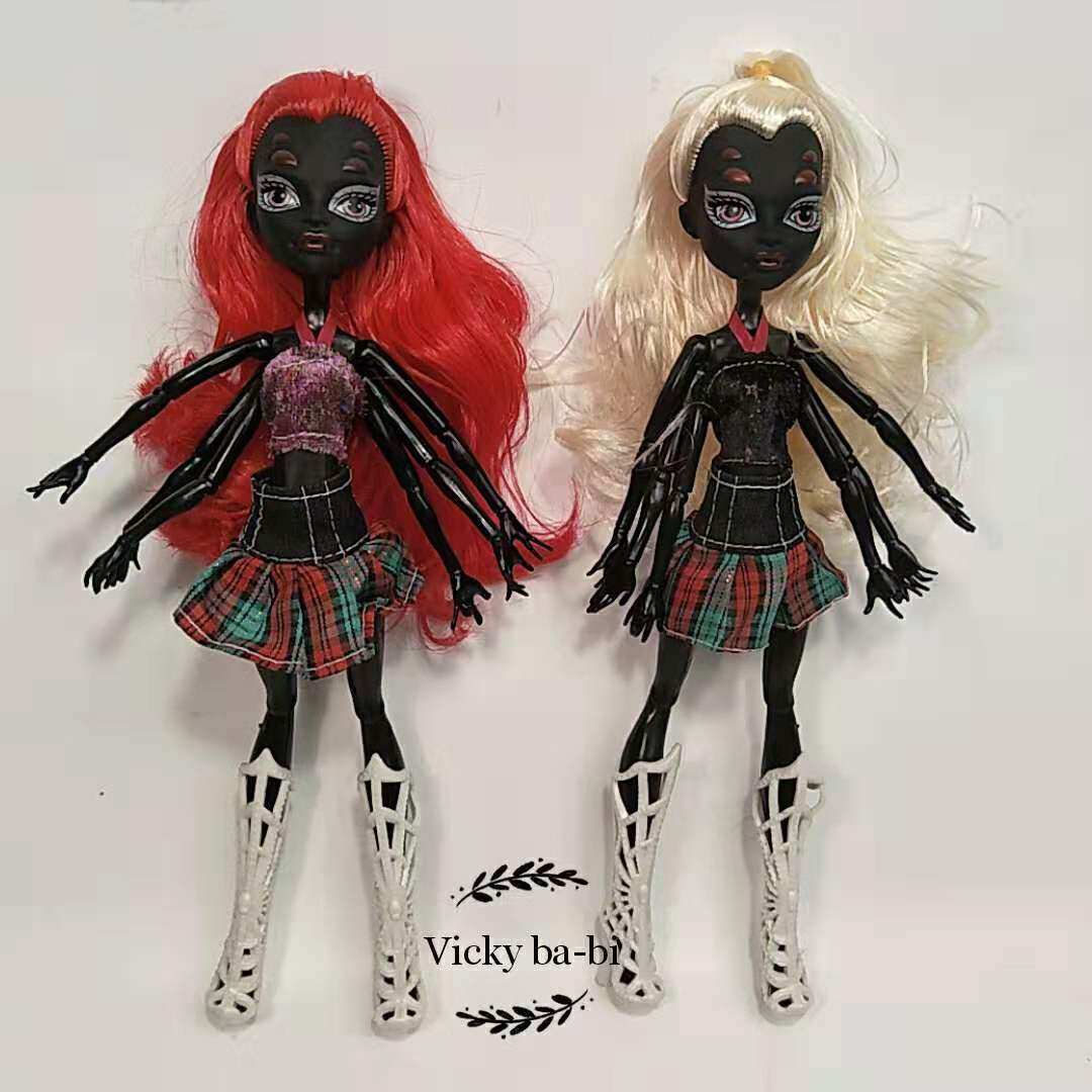 怪物高中娃娃黑蛛蛛女娃多关节娃娃能折卸套装娃黑肌娃娃包邮|msdalam kategori Toy/bayi/teka-teki/blok bangunan/model, bayi/Fitting - dari Buy2taobao.com untuk memberikan perkhidmatan ejen Taobao profesional membeli