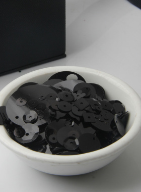 黑色亮片 diy材料 饰品配件服装辅料 50克