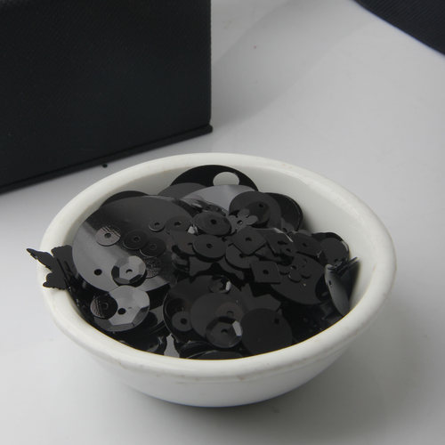 pvc黑色亮片diy手工材料
