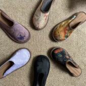 纯手工千层底布鞋 老北京布鞋 春夏拖鞋 女防滑软底半托