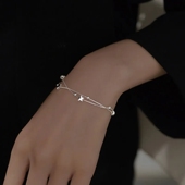 925银双层星星手链女生夏ins小众设计简约高级感轻奢手饰生日礼物