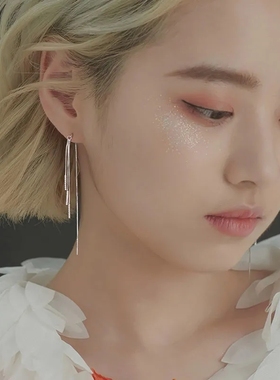 长款流苏耳坠气质纯银耳线2020年新款潮高级感大气耳环女爆款耳饰