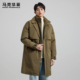 潮流外套男士 休闲翻领羽绒服2025秋冬新款 上衣 中长款 马克华菲时尚