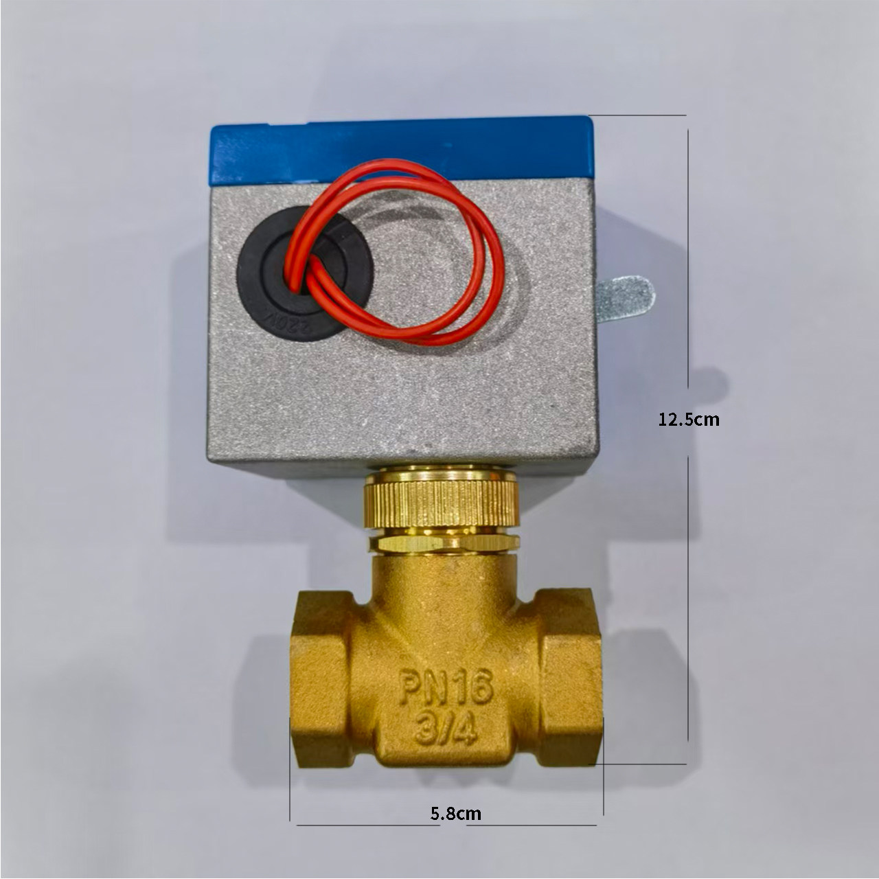 铜电动二通阀220V执行器DN20