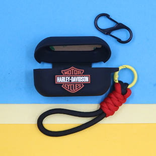 适用Technics松下EAH AZ80蓝牙耳机保护套AZ100个性潮酷创意黑白风格简约潮车标手绳挂饰连体防摔硅胶软壳