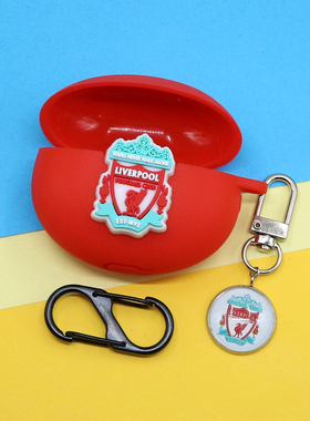 适用QCY C30S/C50耳夹开放式蓝牙耳机保护套AilyPods/T20利物浦热刺国米阿森纳皇马梅西C罗挂饰硅胶软壳