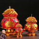 小和尚新品 红色聚宝袋福袋钱袋金元 宝莲花蜡烛灯求财神殿供佛家用