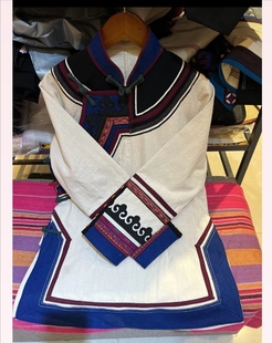 大凉山彝族服装撒尼衣服棉麻礼服宴会短款上衣民族风特色服饰上衣